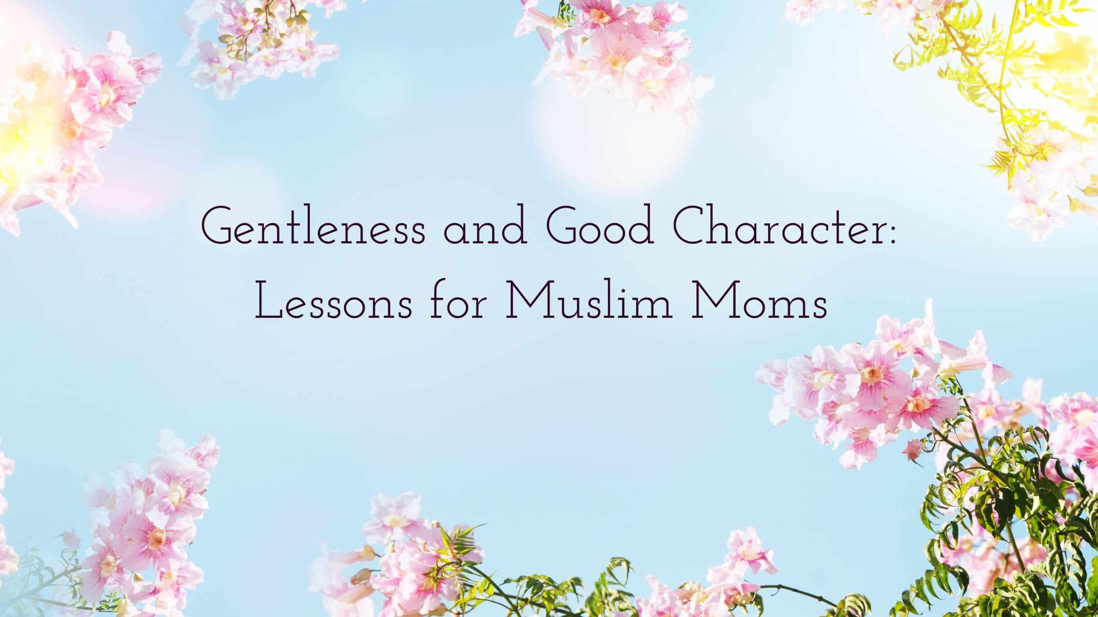Gentleness and Good Character Lessons for Muslim Moms