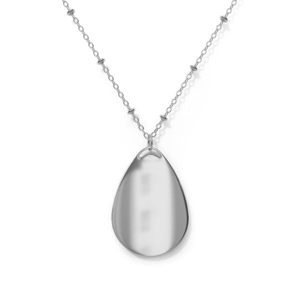 shukr chain necklace back side silver